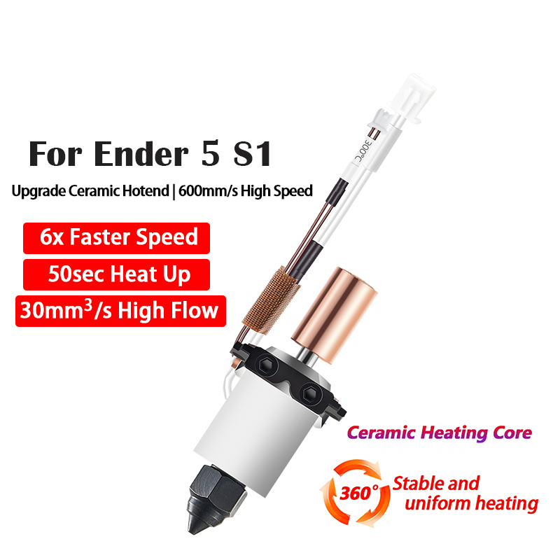High Flow Ceramic Hotend - เซรามิค Hotend สําหรับ Ender 5 S1