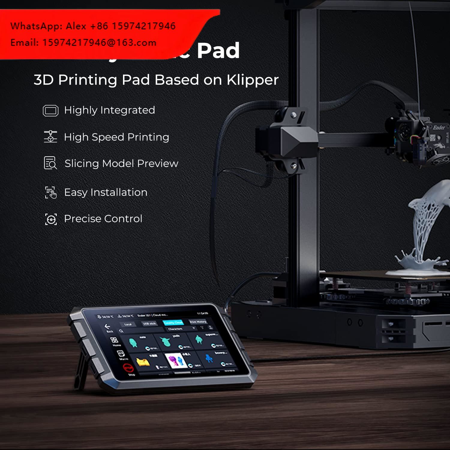 Klipper Pad 7 Inch - Creality Sonic Pad T800 7 นิ้วหน้าจอสัมผัสสมาร์ทแพด